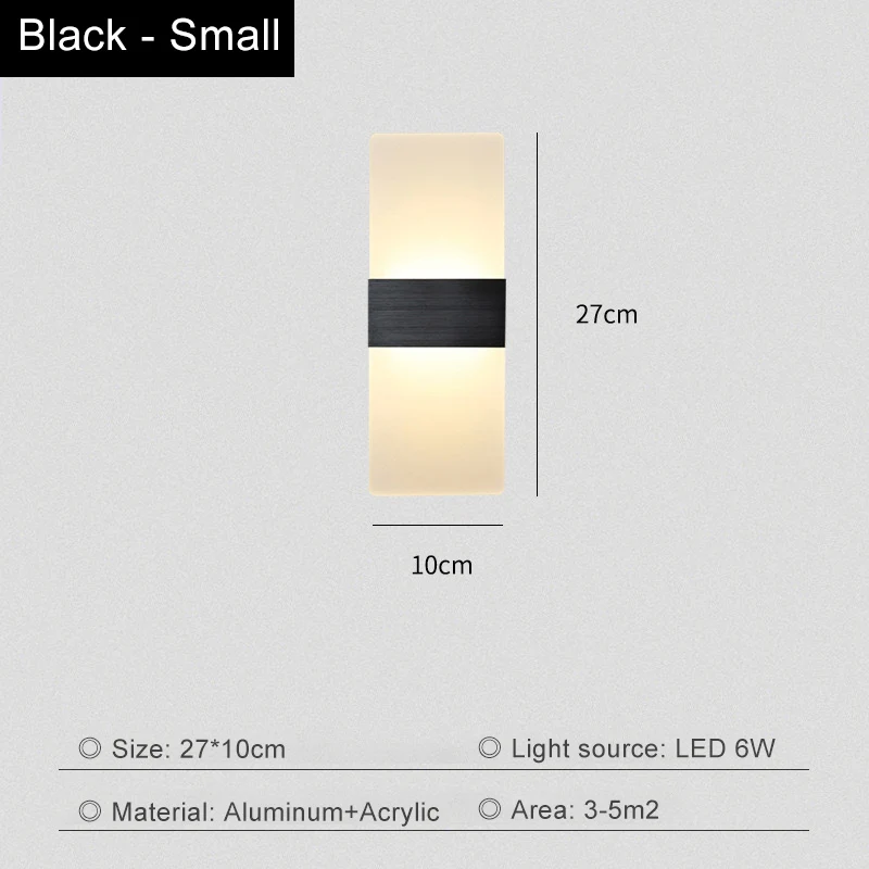Living Room Wall Lamp Acrylic LED Modern Simple Hotel Bedroom Background Corridor Staircase Entrance Light Luxury Bedside