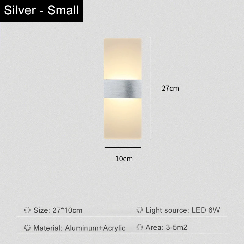 Living Room Wall Lamp Acrylic LED Modern Simple Hotel Bedroom Background Corridor Staircase Entrance Light Luxury Bedside
