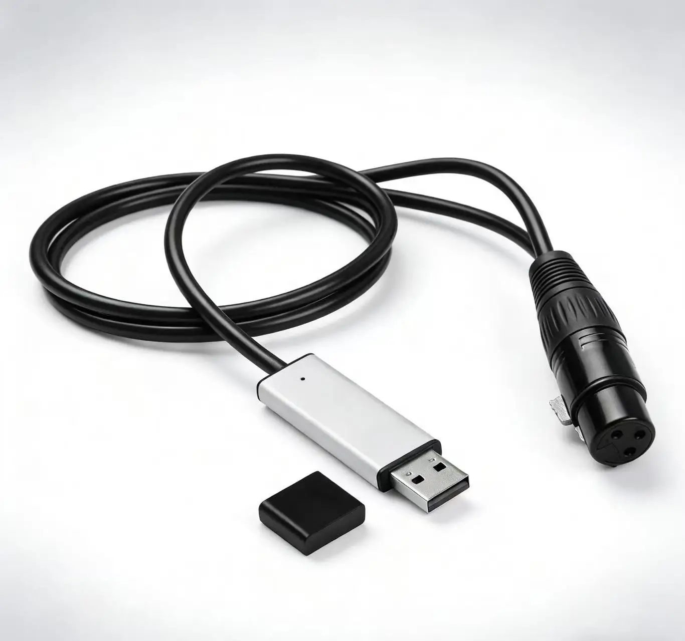 USB Lighting Console USB to DMX Interface Adapter LED DMX512 Computer PC Stage Lighting Controller Dimmer