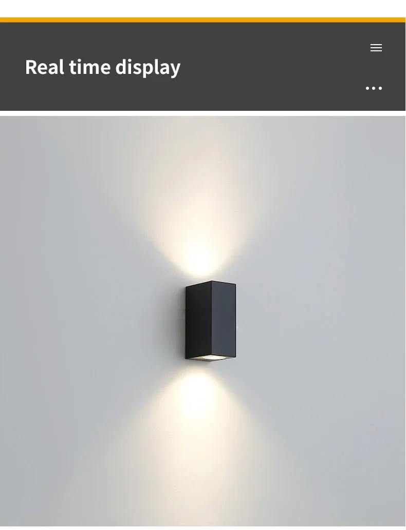 GU10 Base Outdoor Waterproof Wall Lights Garden Porch Wall Lighting LED Wall Lamps AC86-265V Indoor Bedroom Bedside Decorati