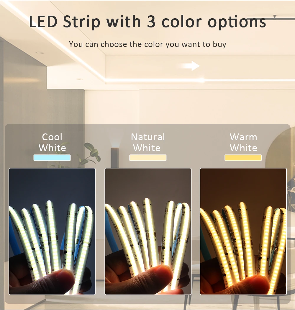 Horse Race Running Water COB LED Strip Lights 24V 360leds/m WS2811 Pixel Tape Lamp Warm Cool White Stripe 2.4G RF Remote Control