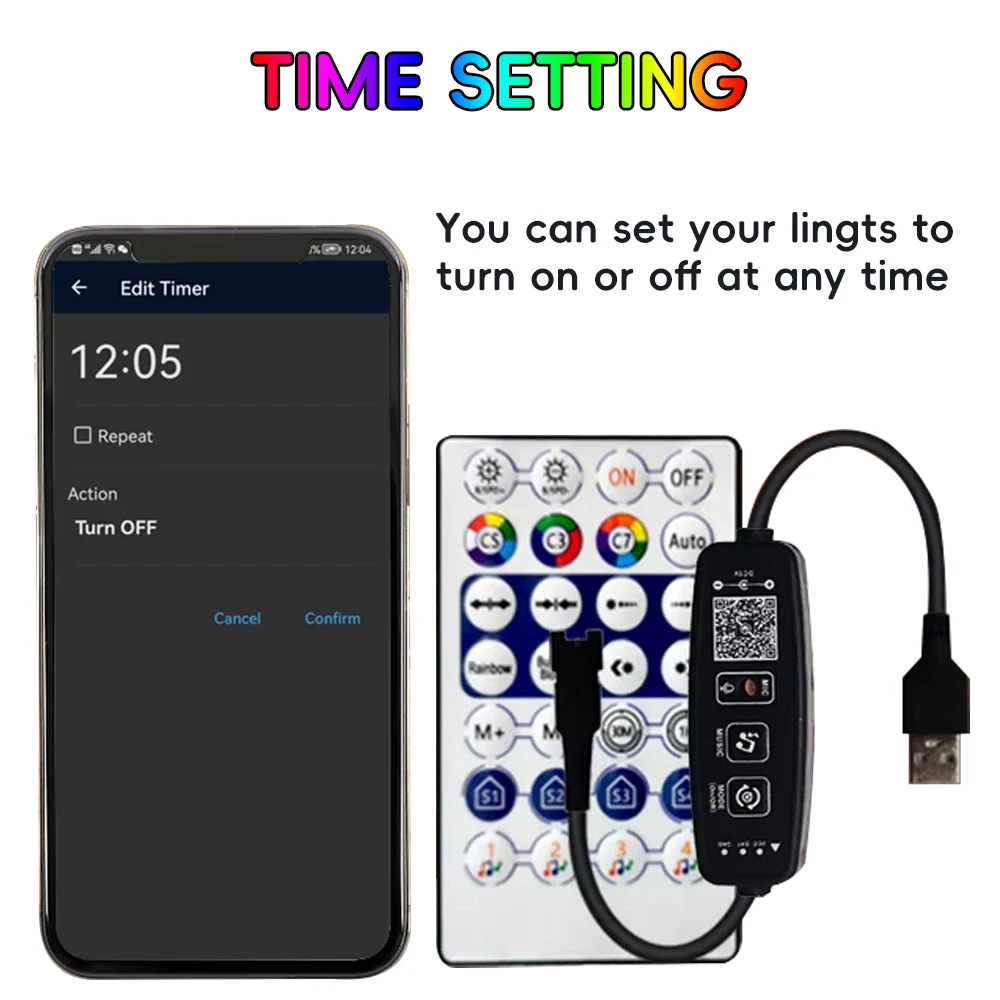 DC5-24V 3Pin 28Key Button Led Controller With Smart Pixel Bluetooth Music Remote For Individual Addressable 5050 RGB Strip Light