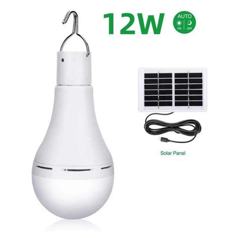 LED Hanging Solar Light Waterproof USB Charged Emergency Sunlight Powered Lamp Outdoor Indoor House Solar Bulb Light
