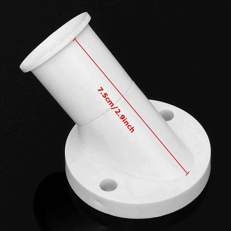 AC 250V 4A White E27 Lamp Base Socket 45 Degree Angle Oblique Screw Plastic Light Bulb Base Wall Lamp Holders Adapter Converter