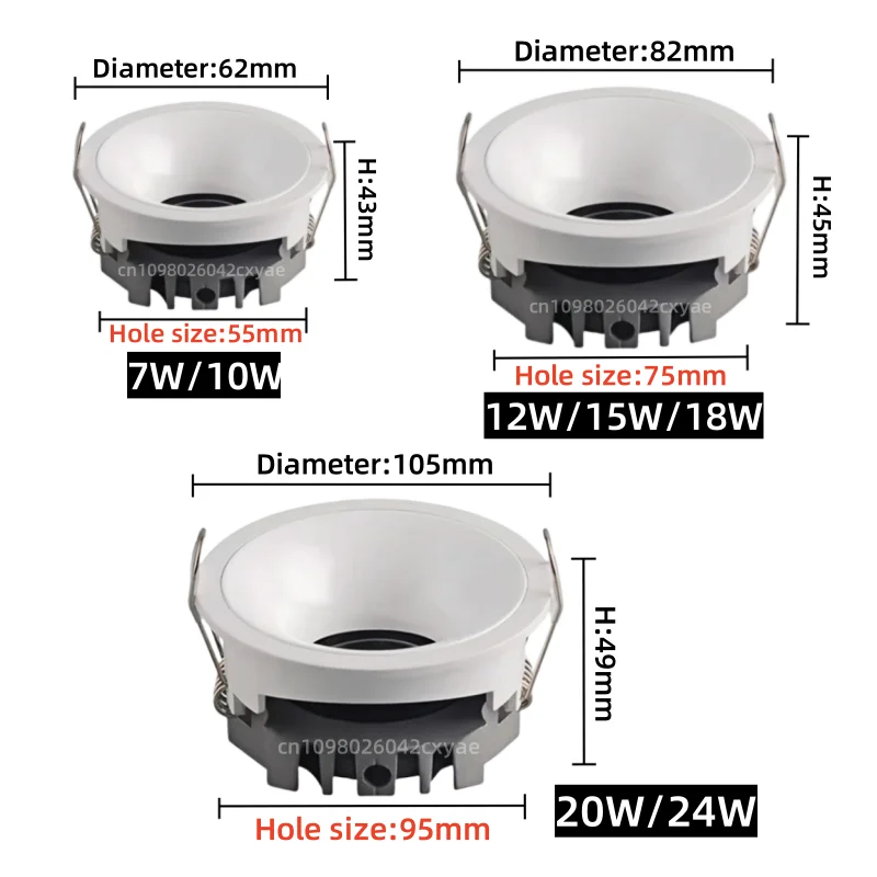 Graffiti Smart LED Ceiling Light COB Downlight Adjustable Spotlight Zigbee 3.0 Embedded Kitchen Indoor Lighting Bulb