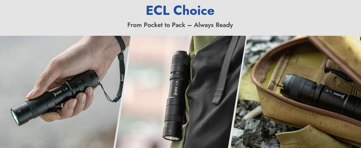 WUBEN PL01 Pen Light, 650 Lumens Pocket EDC Flashlight Rechargeable, IP68 waterproof, Compatible 2 AAA Battery for Home, Outdoor