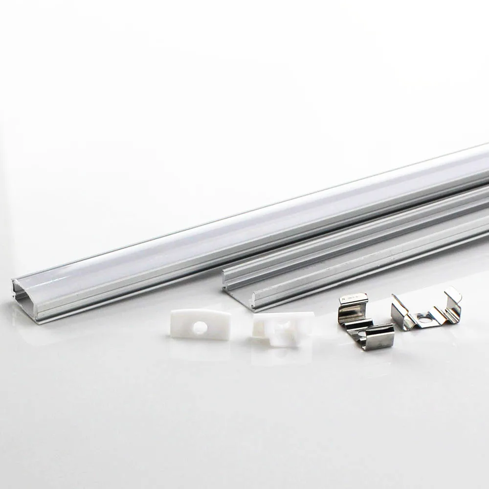 10-100PCS DHL 1m LED Strip Aluminum Profile 5050 5730 LED Hard Bar Light LED Bar Aluminum Channel Housing With Cover End Cover