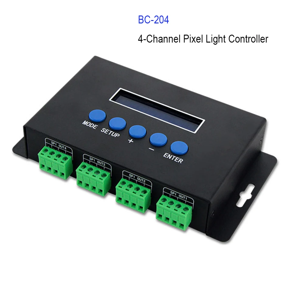 BC-204 BC-216 Artnet Eternet To SPI/DMX Pixel LED Controller DC5V-24V Output 4 Channels 16 Channels For 2811 2812 2801 Strip