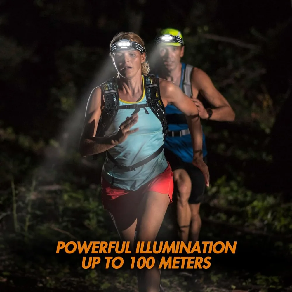 Ultra Bright Usb Rechargeable Headlamp Led Head Flashlight With White Red Blue Head Lamp IPX4 Waterproof Headlight Head Light