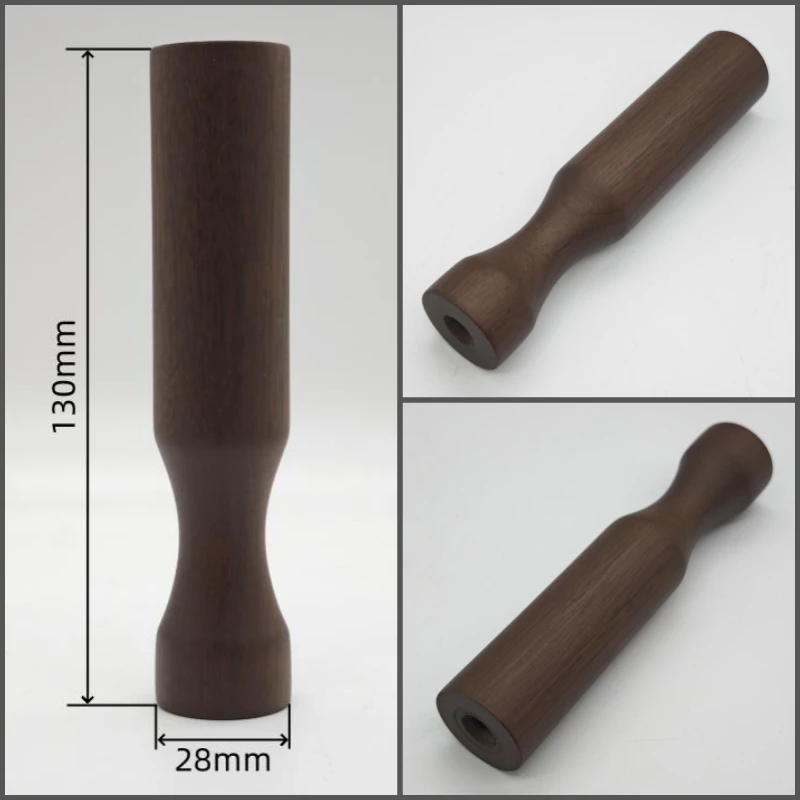 Black Walnut Handle Antique Chandelier Retro Wall Lamp Solid Wood Lighting Accessories Wooden Decorative Through-Hole Tube