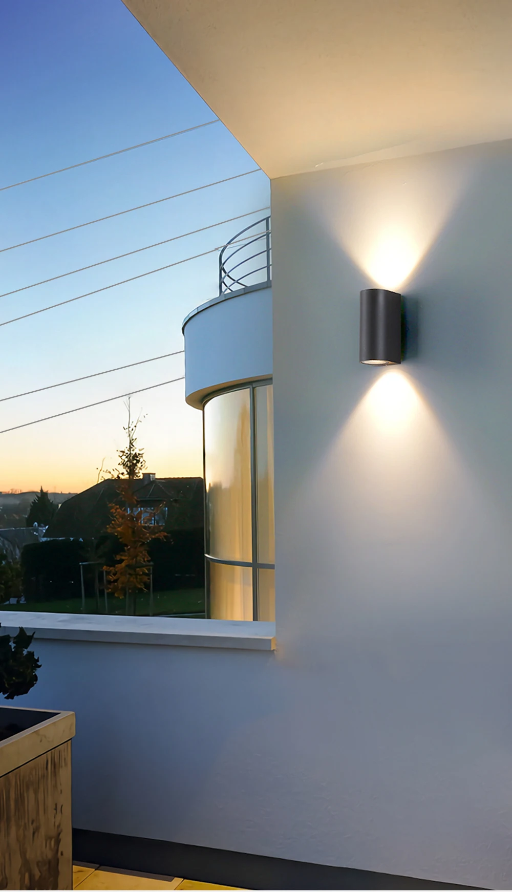 IP65 Waterproof indoor outdoor Led wall lights up down LED 5W 10W Led Wall Lamp Surface Mounted Cube Garden Porch Light