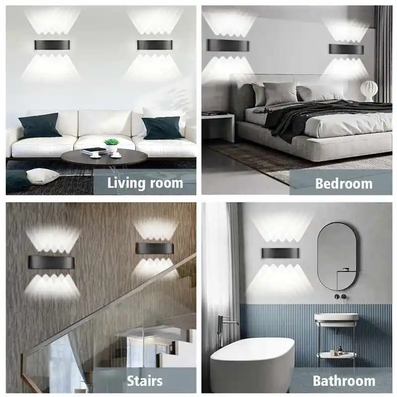 IP65 Waterproof indoor outdoor Led wall lights up down LED 5W 10W Led Wall Lamp Surface Mounted Cube Garden Porch Light