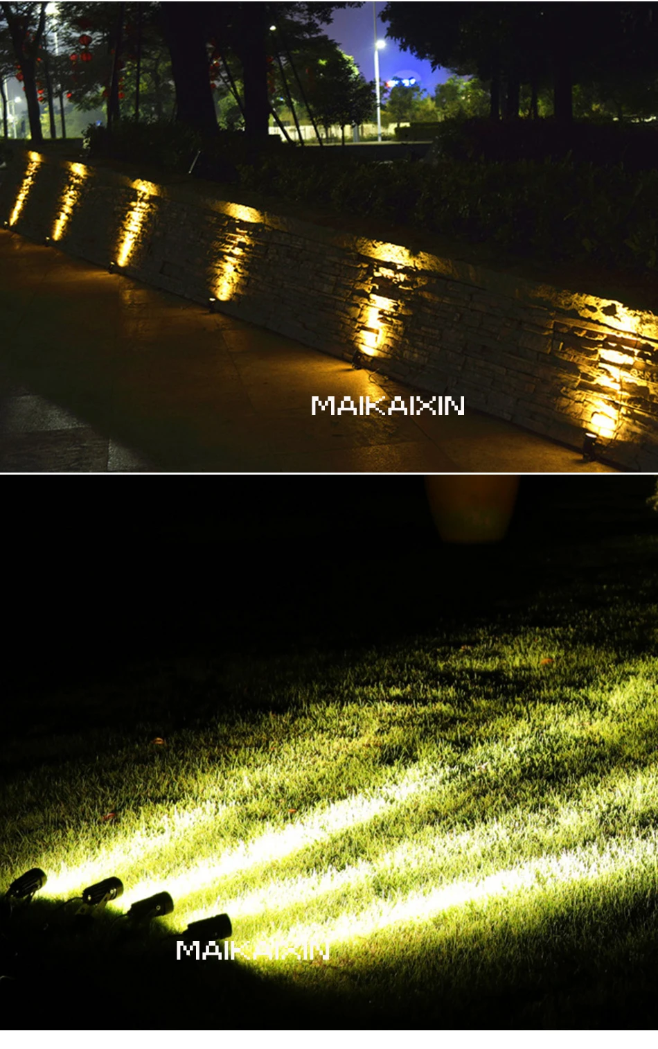 4/10pcs 3W LED Landscape Lights 220V Waterproof Garden Pathway Lights Walls Trees Flags Outdoor Spotlights With Spike Lawn Lamps