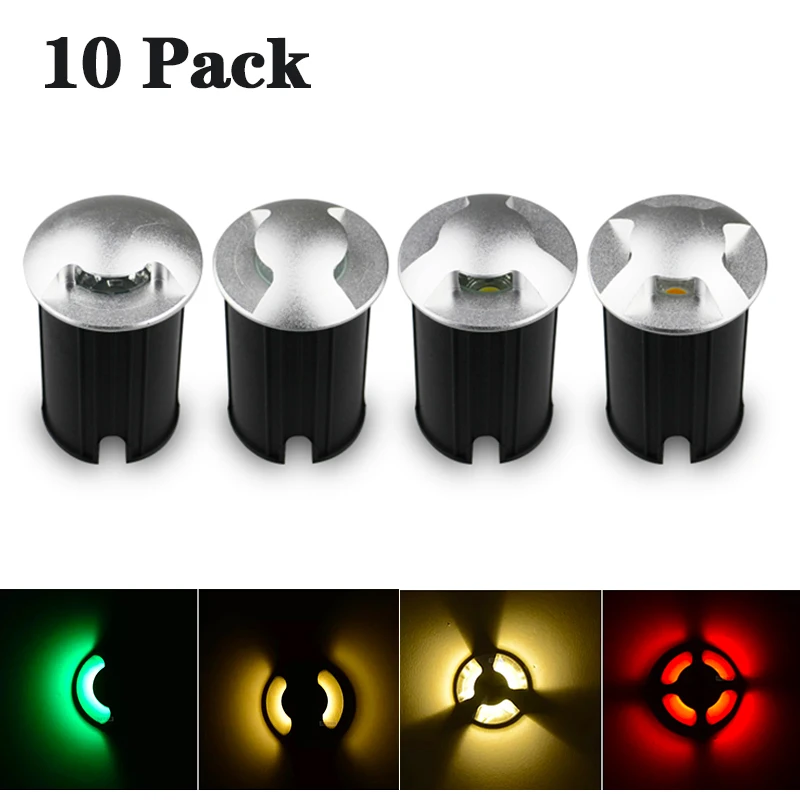 4/10pcs 3W LED Landscape Lights 220V Waterproof Garden Pathway Lights Walls Trees Flags Outdoor Spotlights With Spike Lawn Lamps