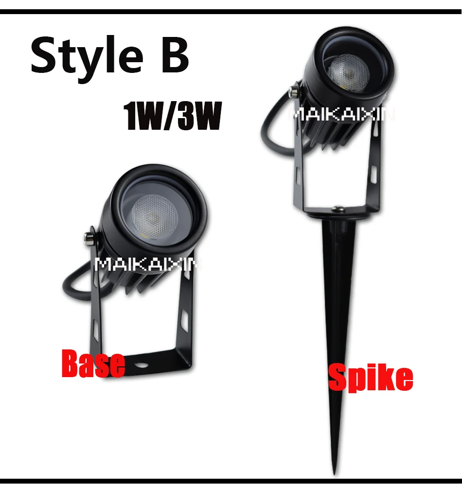 4/10pcs 3W LED Landscape Lights 220V Waterproof Garden Pathway Lights Walls Trees Flags Outdoor Spotlights With Spike Lawn Lamps