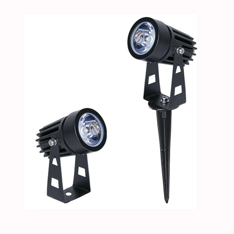 4/10pcs 3W LED Landscape Lights 220V Waterproof Garden Pathway Lights Walls Trees Flags Outdoor Spotlights With Spike Lawn Lamps