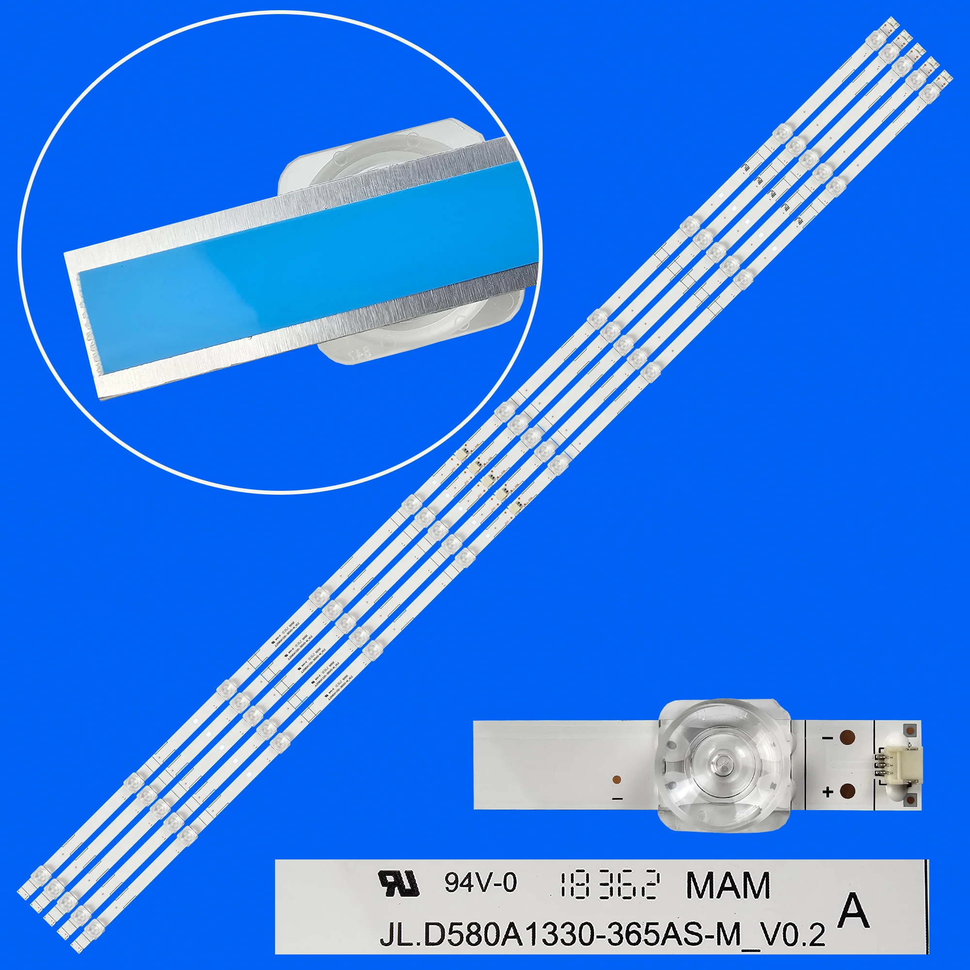 LED backlight strip for Hisense 58DUS83 JL.D580A1330-365AS-M_V02 H58AE6100 H58A6100 H58AE6000 H58AE6100UK 58H6550E HZ58A55