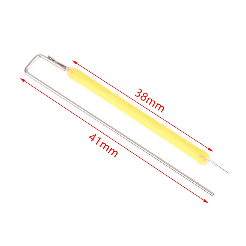 10Pcs 3v 2700k Led Filament Bulb Lamp Parts Ceramic Spot Welding Filament Wire Lamp Filament Led Diode Partial Bulb Chip