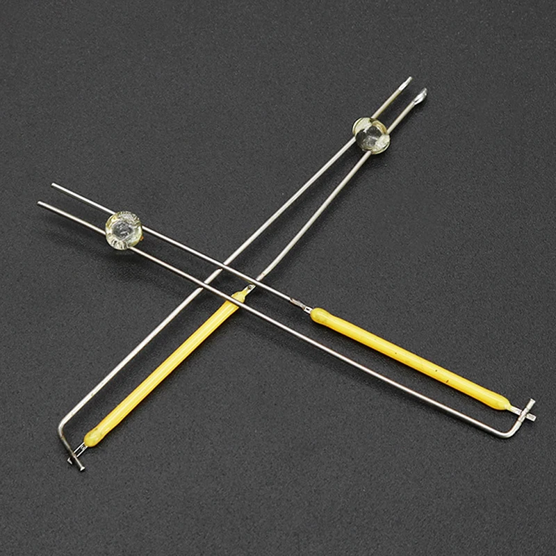 10Pcs 3v 2700k Led Filament Bulb Lamp Parts Ceramic Spot Welding Filament Wire Lamp Filament Led Diode Partial Bulb Chip