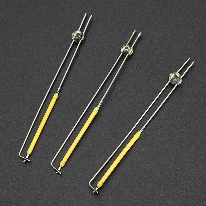 10Pcs 3v 2700k Led Filament Bulb Lamp Parts Ceramic Spot Welding Filament Wire Lamp Filament Led Diode Partial Bulb Chip