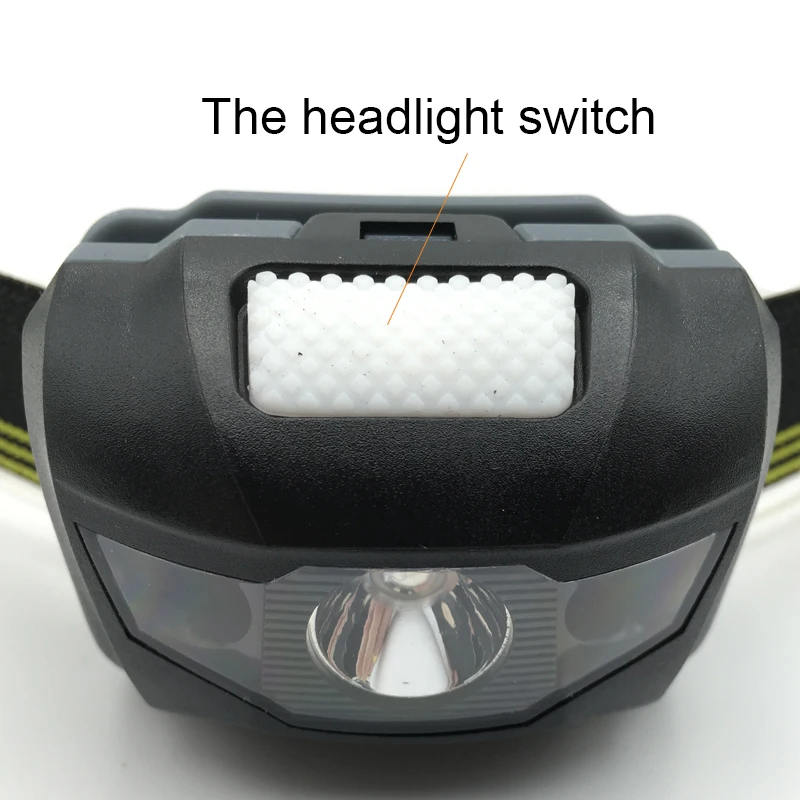 Zk20 LED Headlight Head Bike Lamp Light Infrared Ray Mini Waterproof 600Lm 4 Modes R3+2 LED 3xAAA Headlamp With Headband