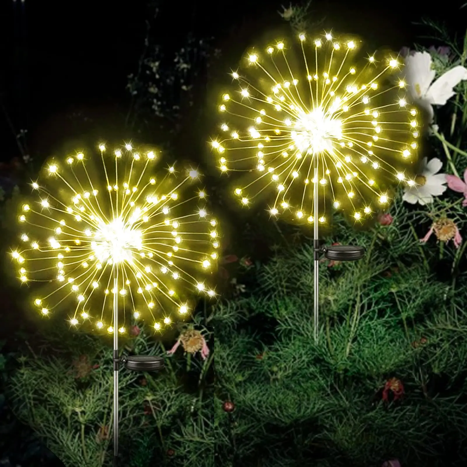 150/120/90 Solar LED Firework Light Outdoor Waterproof Solar Fairy Garland Light For Garden Lawn Paths Wedding Party Decoration