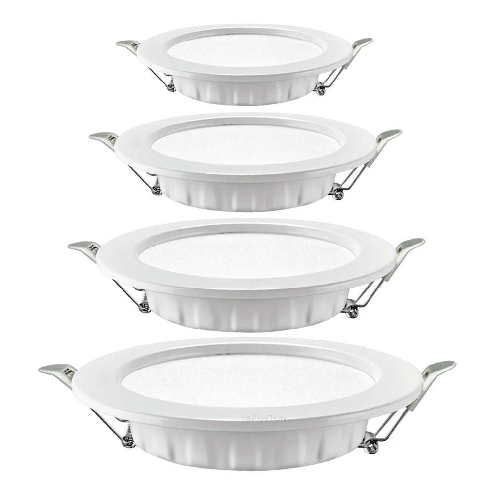 10pcs/Lot LED Downlight 5W 7W 9W 12W 20W 220V Recessed Ceiling Lamp Round LED Panel Lights Spotlight Bathroom Kitchen Lighting