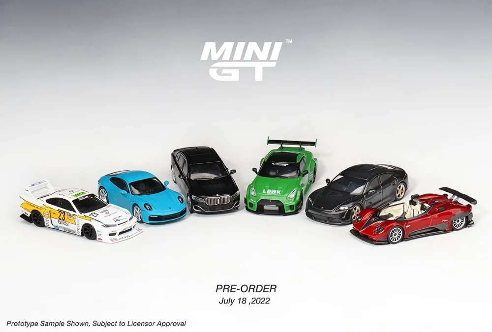 Kaido House + MINIGT 1/64 Nissan Skyline GT-R (R34)(R33) Honda NSX Racing Kaido Works V3 V2 KHMG Cars Alloy Diecast Metal Model