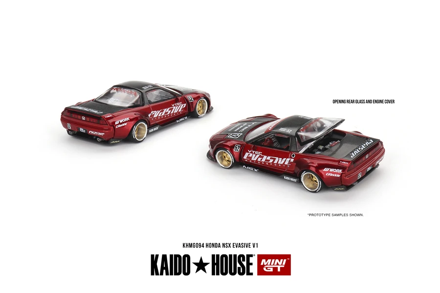 Kaido House + MINIGT 1/64 Nissan Skyline GT-R (R34)(R33) Honda NSX Racing Kaido Works V3 V2 KHMG Cars Alloy Diecast Metal Model