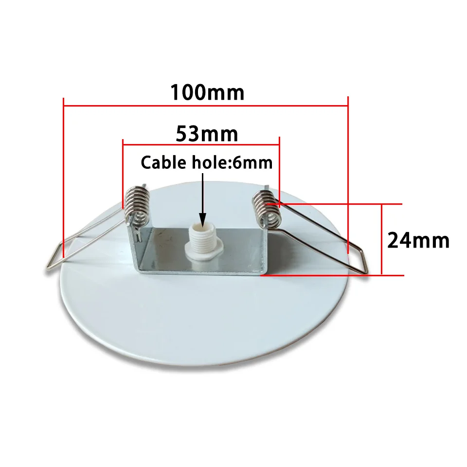 2pcs Ceiling Lamp Concealed Installation Ceiling Lamp Ceiling Plate Accessories Cable Hole 6mm Refitting LED Dining Chandelier