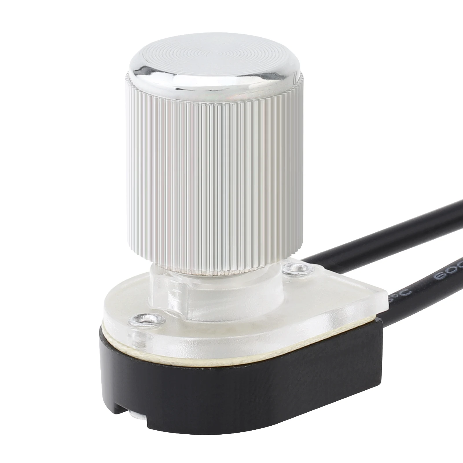 Electrical Rotary Switch Two Stage ON-OFF Switch for Table Lamp / Floor Lamp / Canopy Light, 2 Wire Rotary Lamp Switch