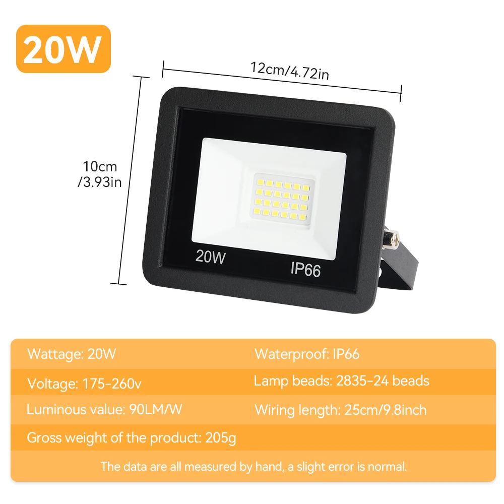 LED Floodlight Outdoor LED Spotlight High Brightness Outdoor LED Lights 10W 20W 30W 50W 100W AC 220V Light For Garden Street Lig