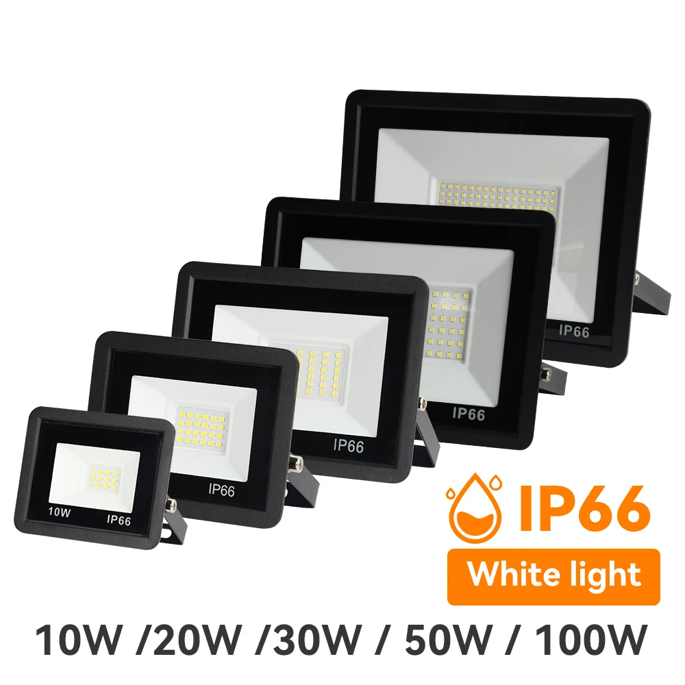 LED Floodlight Outdoor LED Spotlight High Brightness Outdoor LED Lights 10W 20W 30W 50W 100W AC 220V Light For Garden Street Lig