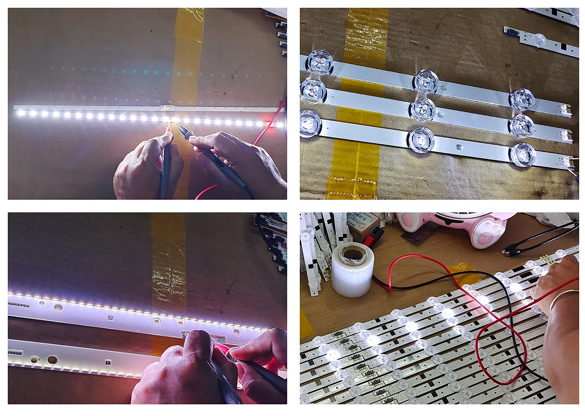 LED Backlight strip 38 lamps for Samsung 49"TV UE49NU7140U UE49NU7100U UE49NU7100 UE49NU7170 UE49NU7300 AOT_49_NU7300_NU7100