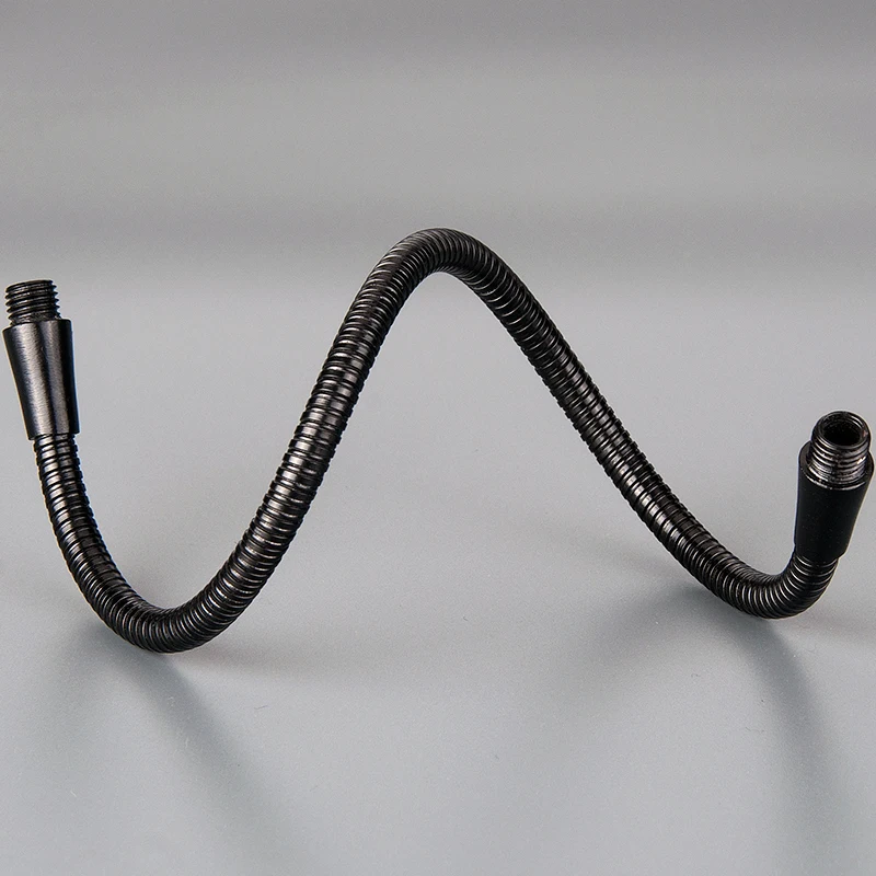 Metal Positioning Hose Universal Gooseneck Tube for Working Lamp Fittings Lighting DIY Accessories M6/M8/M10 Black