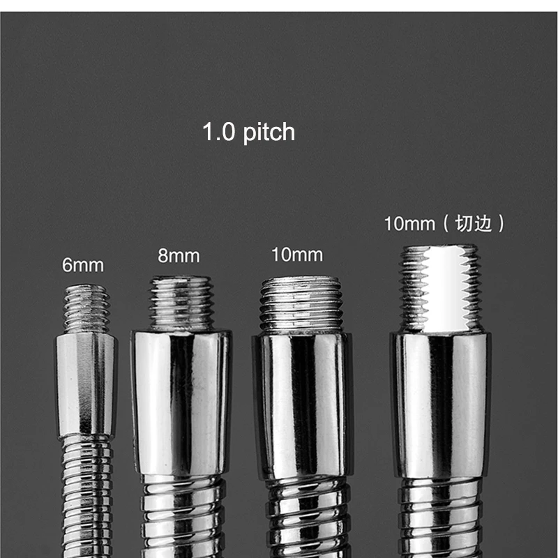 Metal Positioning Hose Universal Gooseneck Tube for Working Lamp Fittings Lighting DIY Accessories M6/M8/M10 Black