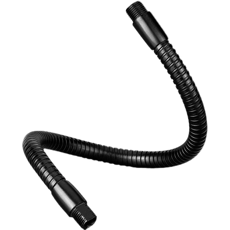 Metal Positioning Hose Universal Gooseneck Tube for Working Lamp Fittings Lighting DIY Accessories M6/M8/M10 Black