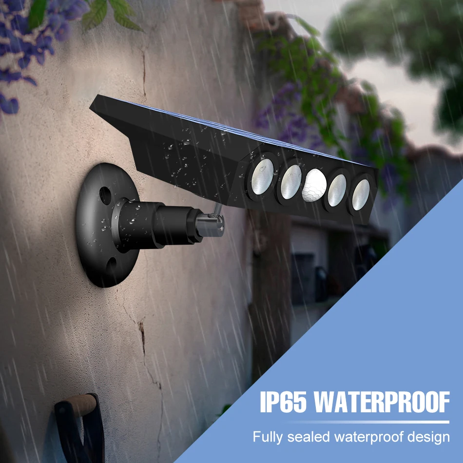 LED Solar Lights Outdoor Wall Lamp Waterproof Street Lamp For Garden Lighting Spotlight With Motion Sensor LED External Sconce