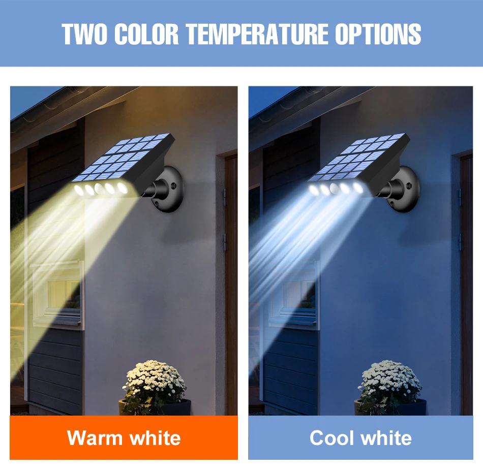 LED Solar Lights Outdoor Wall Lamp Waterproof Street Lamp For Garden Lighting Spotlight With Motion Sensor LED External Sconce