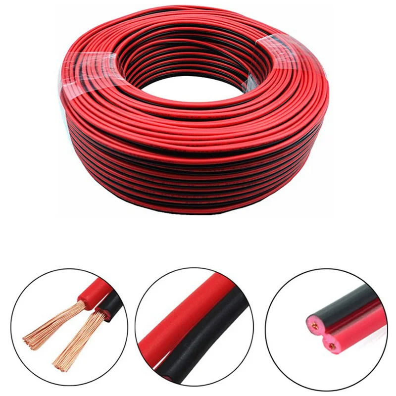 5M-100M RGB Led Connector Cable 22/20/18AWG 2/3/4/5/6Pin Electric Extension Wire for 5050 3528 WS2812B RGBW CCT LED Strip Lights