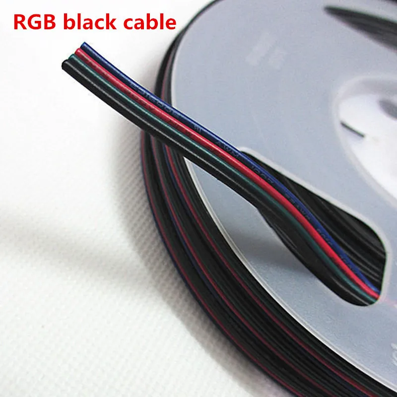 5M-100M RGB Led Connector Cable 22/20/18AWG 2/3/4/5/6Pin Electric Extension Wire for 5050 3528 WS2812B RGBW CCT LED Strip Lights