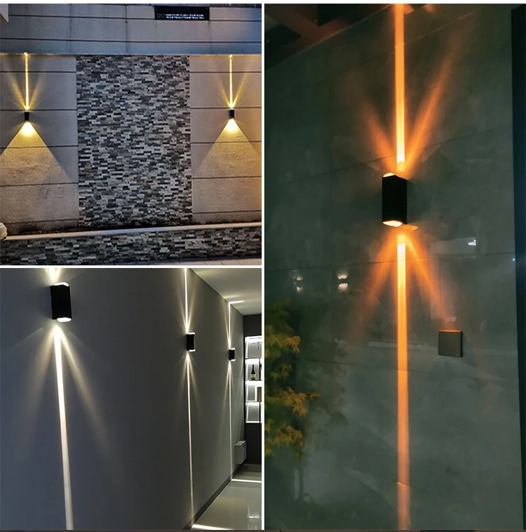 6W/10W Aluminum COB IP65 Waterproof Up and Down Wall Sconce Outdoor Wall Lamp For Porch Garden Courtyard Exterior Lighting