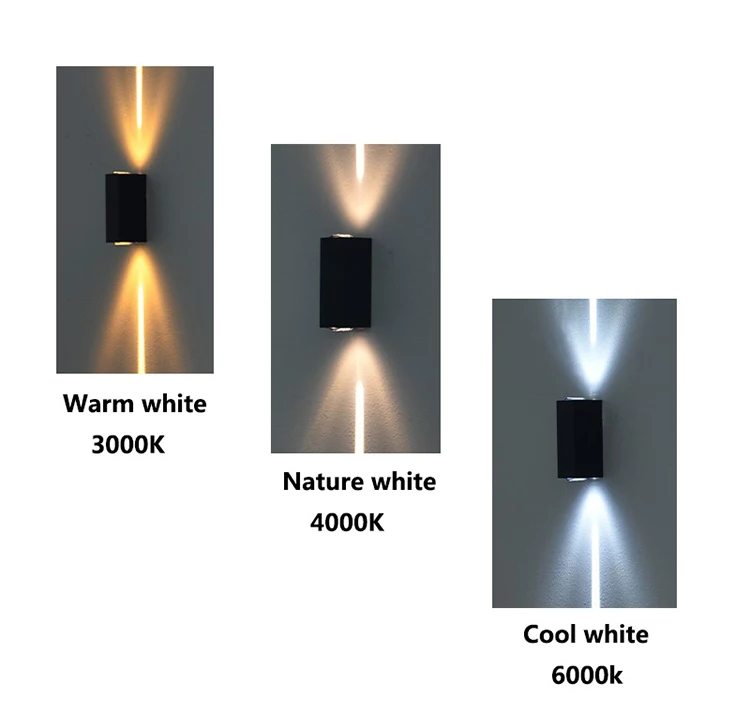 6W/10W Aluminum COB IP65 Waterproof Up and Down Wall Sconce Outdoor Wall Lamp For Porch Garden Courtyard Exterior Lighting