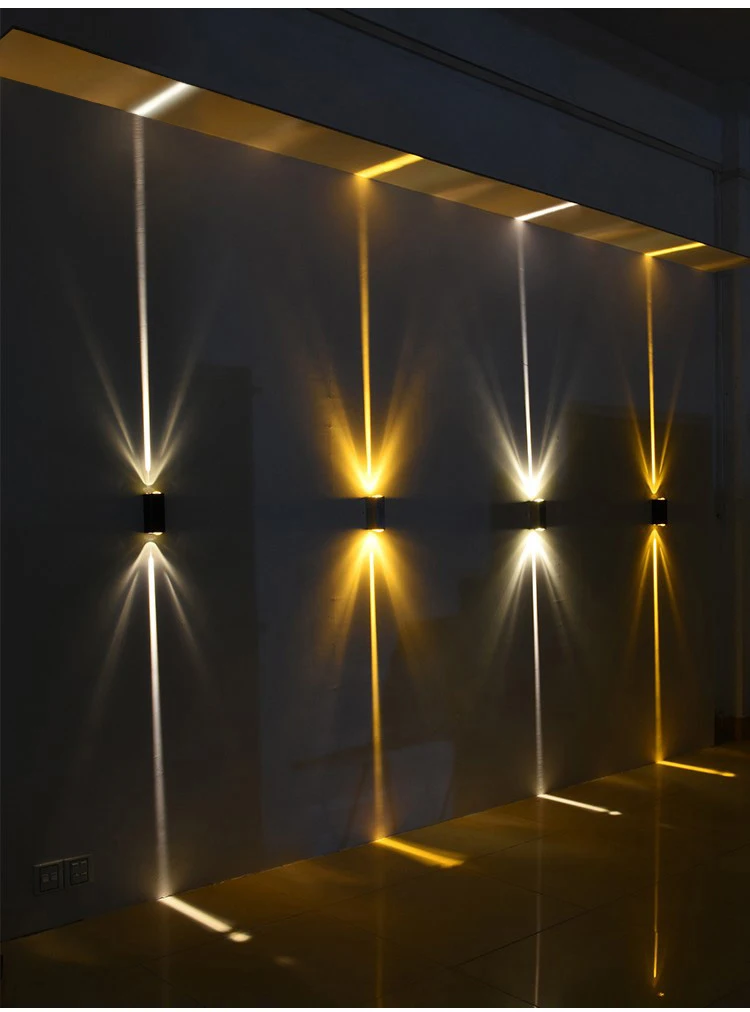 6W/10W Aluminum COB IP65 Waterproof Up and Down Wall Sconce Outdoor Wall Lamp For Porch Garden Courtyard Exterior Lighting