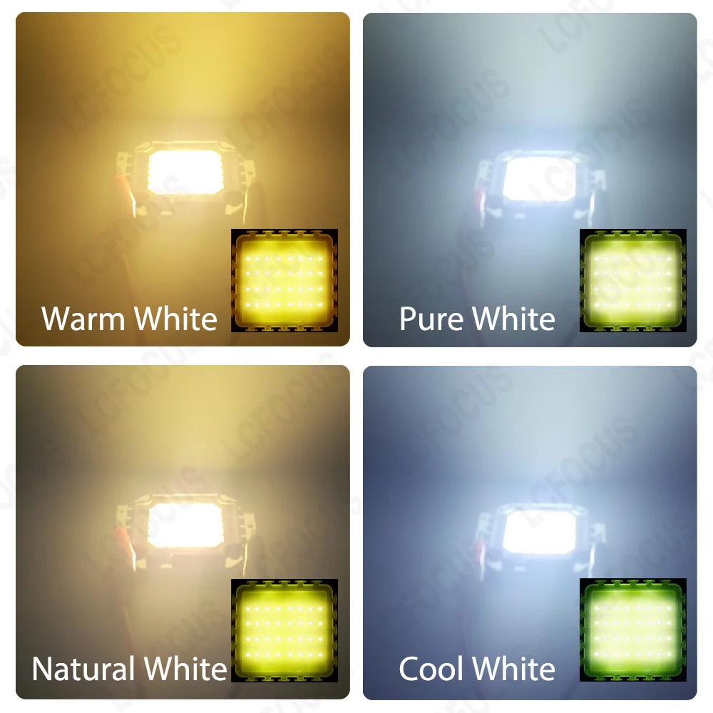 DC 12V LED Bulbs 10W 20W 30W 50W Warm Cool White 3000K 6000K COB Chip Diode Driverless For Floodlight Spotlight Outdoor Lighting