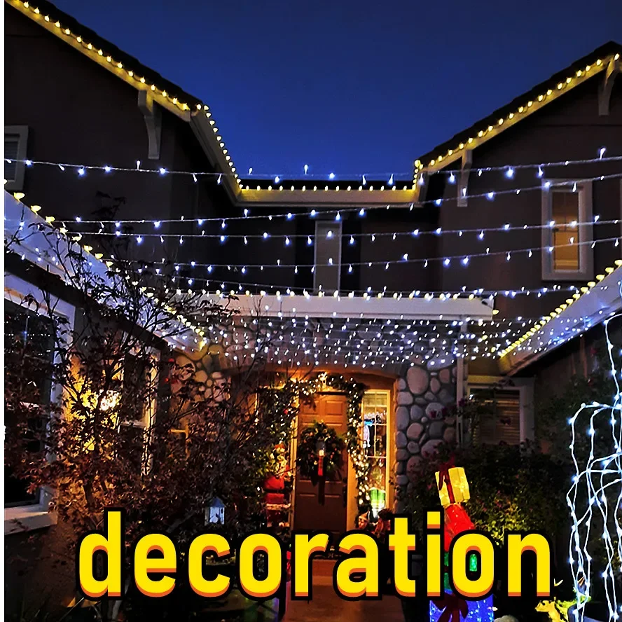 5M/10M/20M LED Copper Wire String Lights 8-mode USB Fairy Lights Garland Lamps for Festival Wedding Party Outdoor Christmas