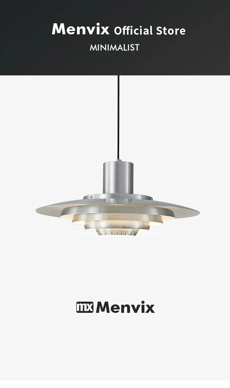Menvix Nordic LED Pendant Lights Indoor Lighting Hanging Lamp For Home Living Room Decoration Dining Tables Kitchen Modern Light