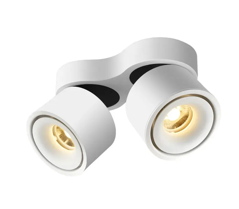7W10W15W20W24W30W40W48W Folding Rotating LED Downlight Surface Mounted Anti Glare COB Ceiling Lamp Spot Light 110-240V