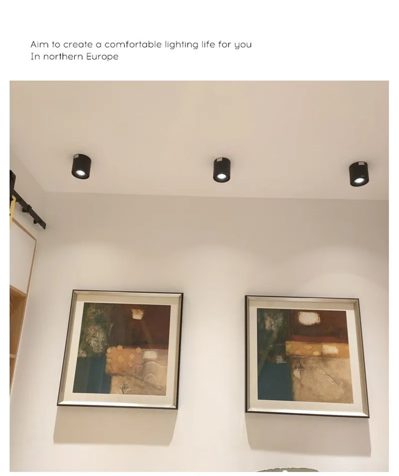 7W10W15W20W24W30W40W48W Folding Rotating LED Downlight Surface Mounted Anti Glare COB Ceiling Lamp Spot Light 110-240V
