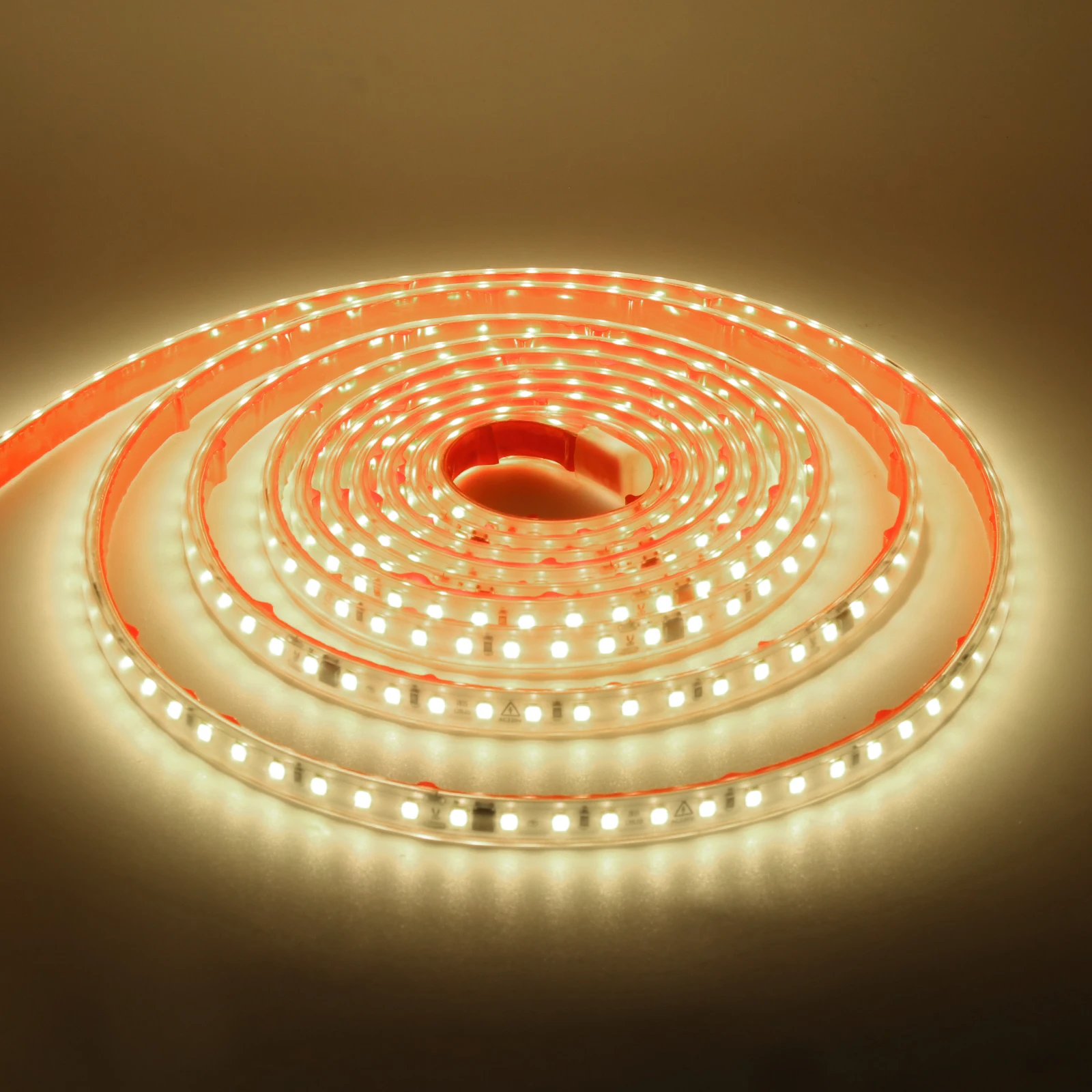 AC 220V 240V LED Strip 3000K 4000K 6000K 120Leds/M Flexible Ribbon Stripe IP65 Waterproof Self Adhesive Tape Strip Chain Light